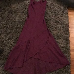 Dark purple dress size 5/6 high low